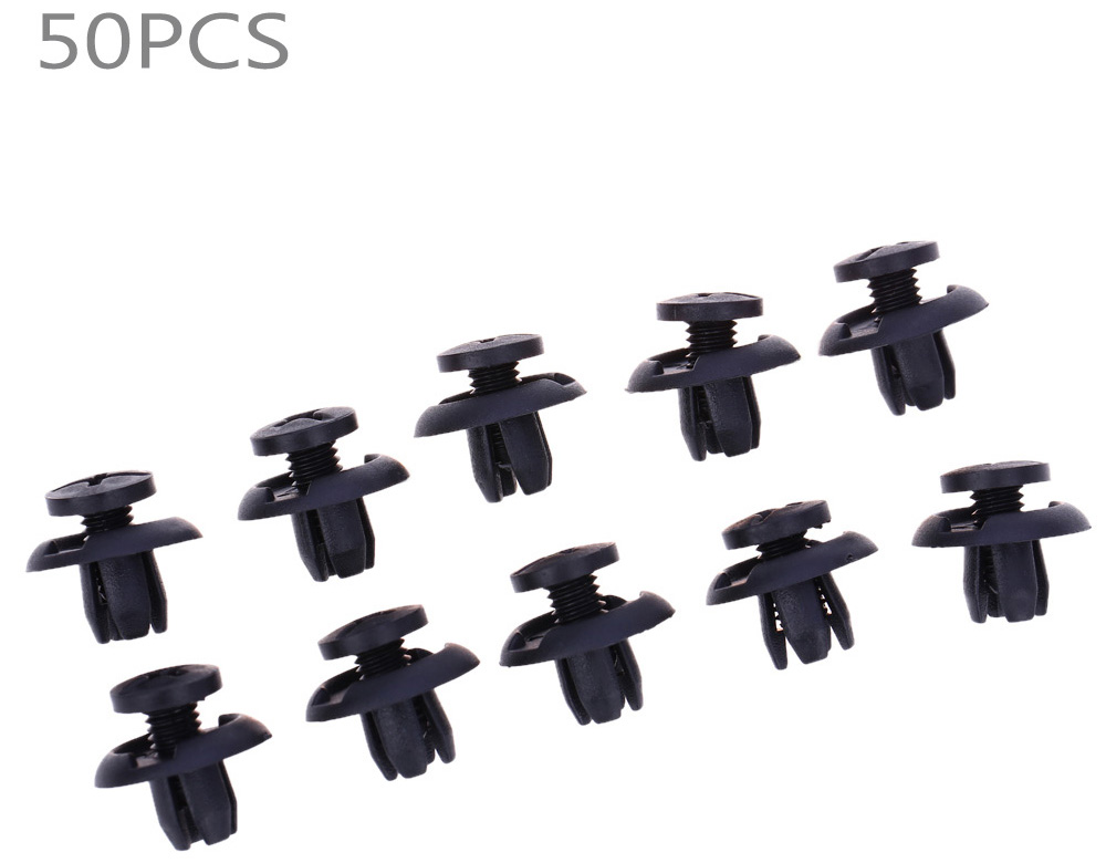 50pcs 1904 Universal Car Plastic Inflatable Front Fender Fasterner Clips for Honda Accord Civic