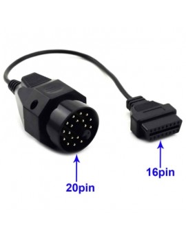 20 Pin to 16 Pin OBD2 Diagnostic Cable for BMW