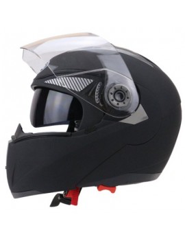 Full Face Street Bike Helmet Dual Visor with Transparent Shield