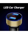 3.1A Dual USB LED Car Charger with Blue Indicator Light Multi-protection Universal for 12V/24V Vehic