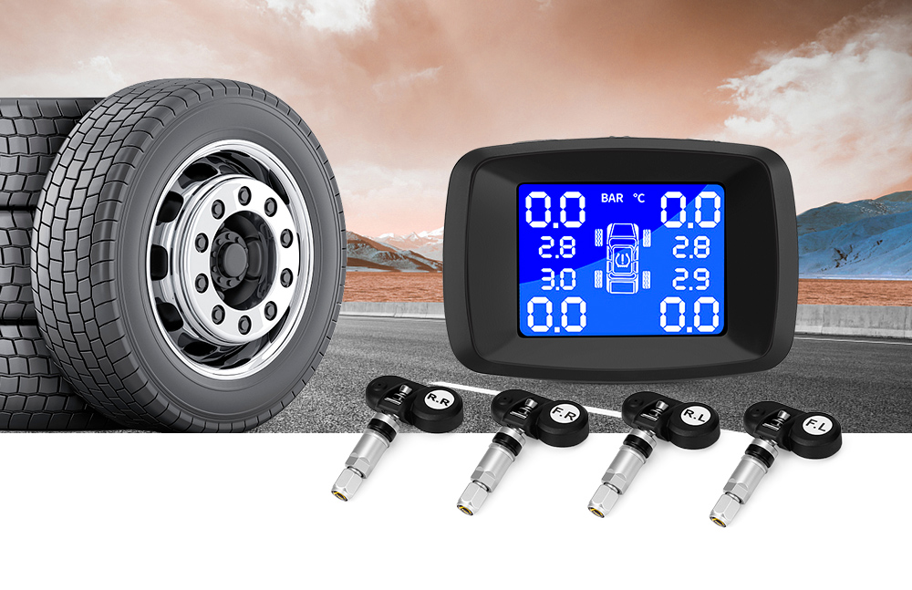 ZEEPIN TY13 Car Tyre Pressure Monitoring System TPMS with 4 Internal Sensors